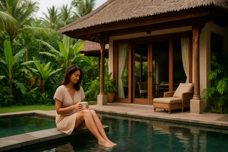 Het dagelijks leven in een villa in Ubud
